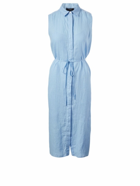 Theory Dresses & Skirts - Theory Linen Sleeveless Shirt Dress Small